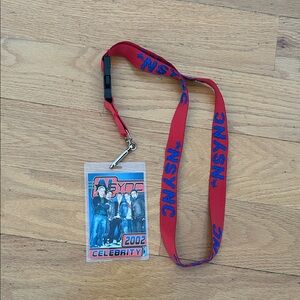 NSYNC 2002 Celebrity Tour Lanyard